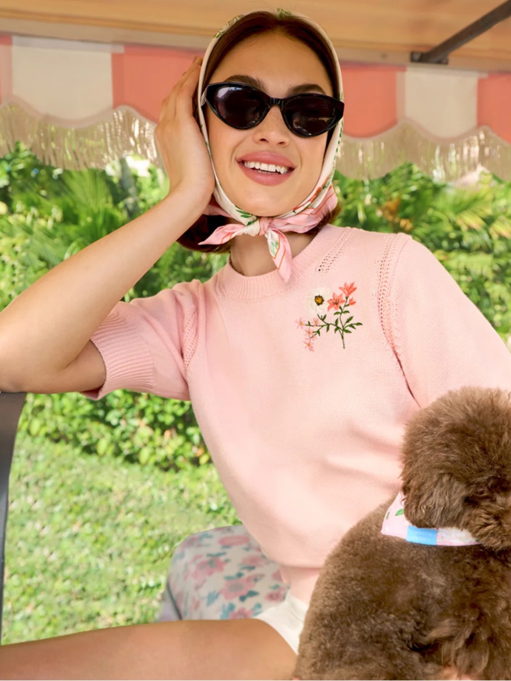 Draper James Spring Sweater in Pink Salt - NWT!